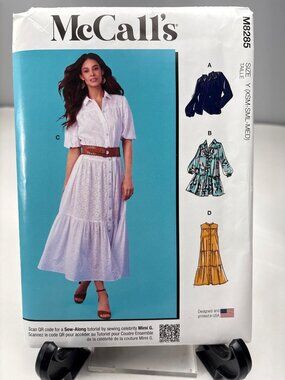 McCalls M8285 Womens Dress Sewing Pattern Size XSmall-Medium Uncut